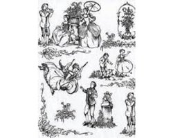 Décopatch papier- decopatch 495 set van 2 vellen.