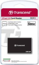 Lecteur de carte mémoire Transcend CFast 2.0 USB3.0 Noir USB 3.2 Gen 1 (3.1 Gen 1)