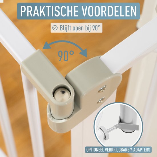 Ib style Deurhekje Berrin XXL 85 185 extra brede doorgang, traphekje