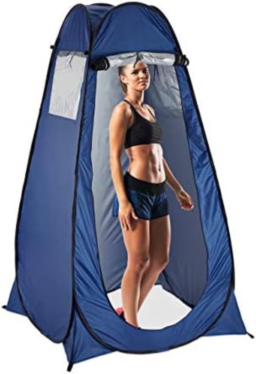 Douchetent - Omkleedtent - Wc tent - Toilettent - Camping - Donkerblauw