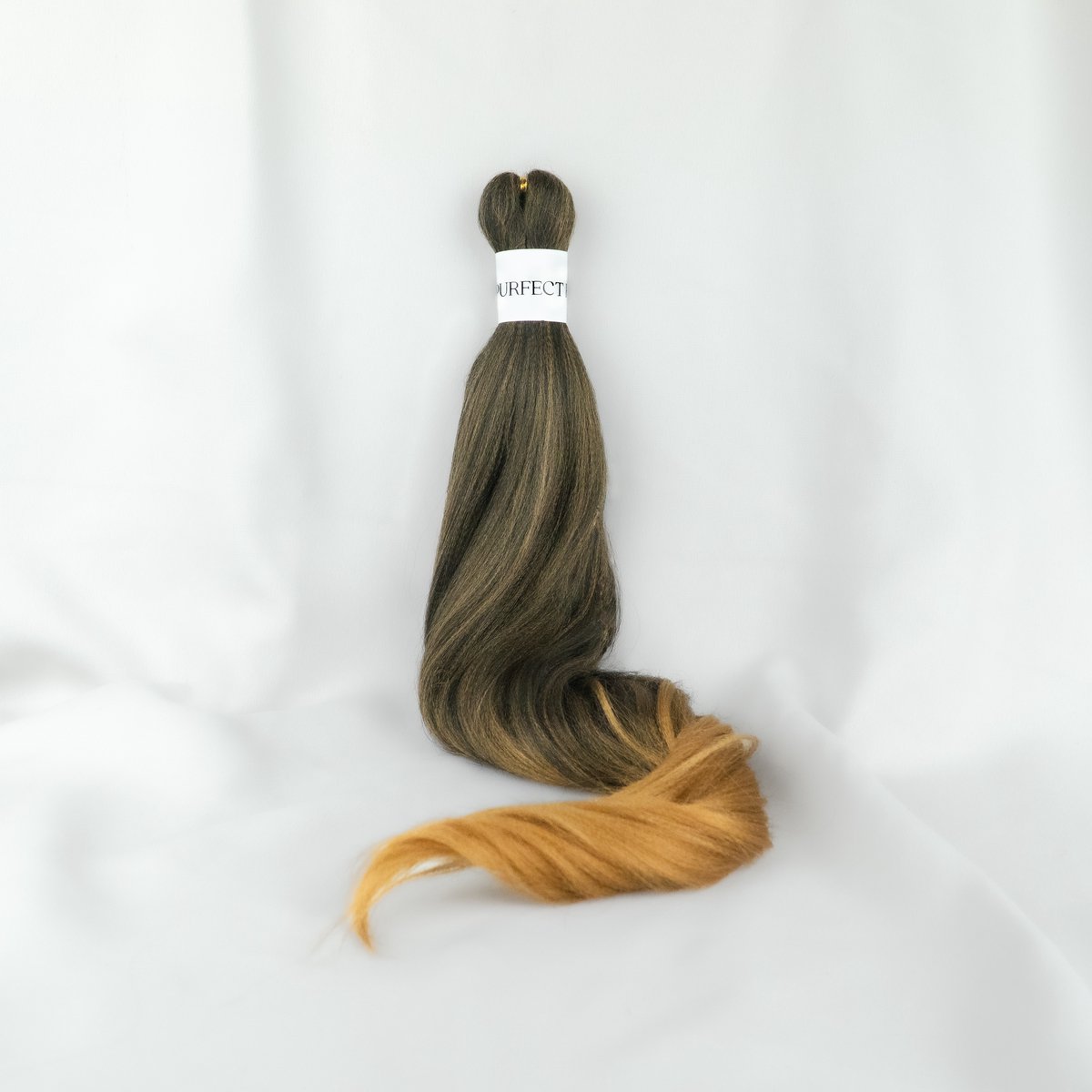 Purfect Hair – 6xProfessionele Pre-Stretched Braiding Hair – 66 cm – 26inch – 1B/#27 – Ombre Zwart en goudblond Nep Haar Extensions – Stijl Haar om te Vlechten