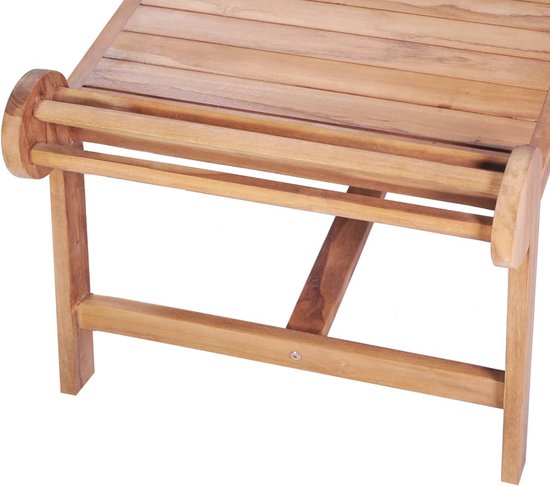 VidaXL Salontafel 100x50x45cm – Massief Acaciahout – Visgraatblad – Stabiel Metalen Frame – Voor Binnen En Buiten