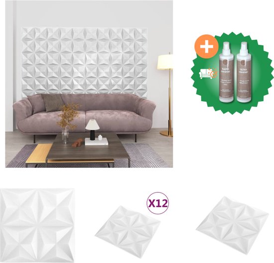 24 st Wandpanelen diamant 6 m² 50x50 cm XPS groen kopen