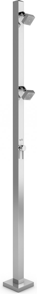 RVS Buitendouche Tecno Cube Square M