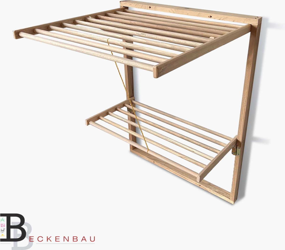 Etendoir Mural Pliable Étendoir à Linge Mural Uhngw - Pliable Et Rotatif - Alliage Aluminium Sechoir A Linge Pliable Mural