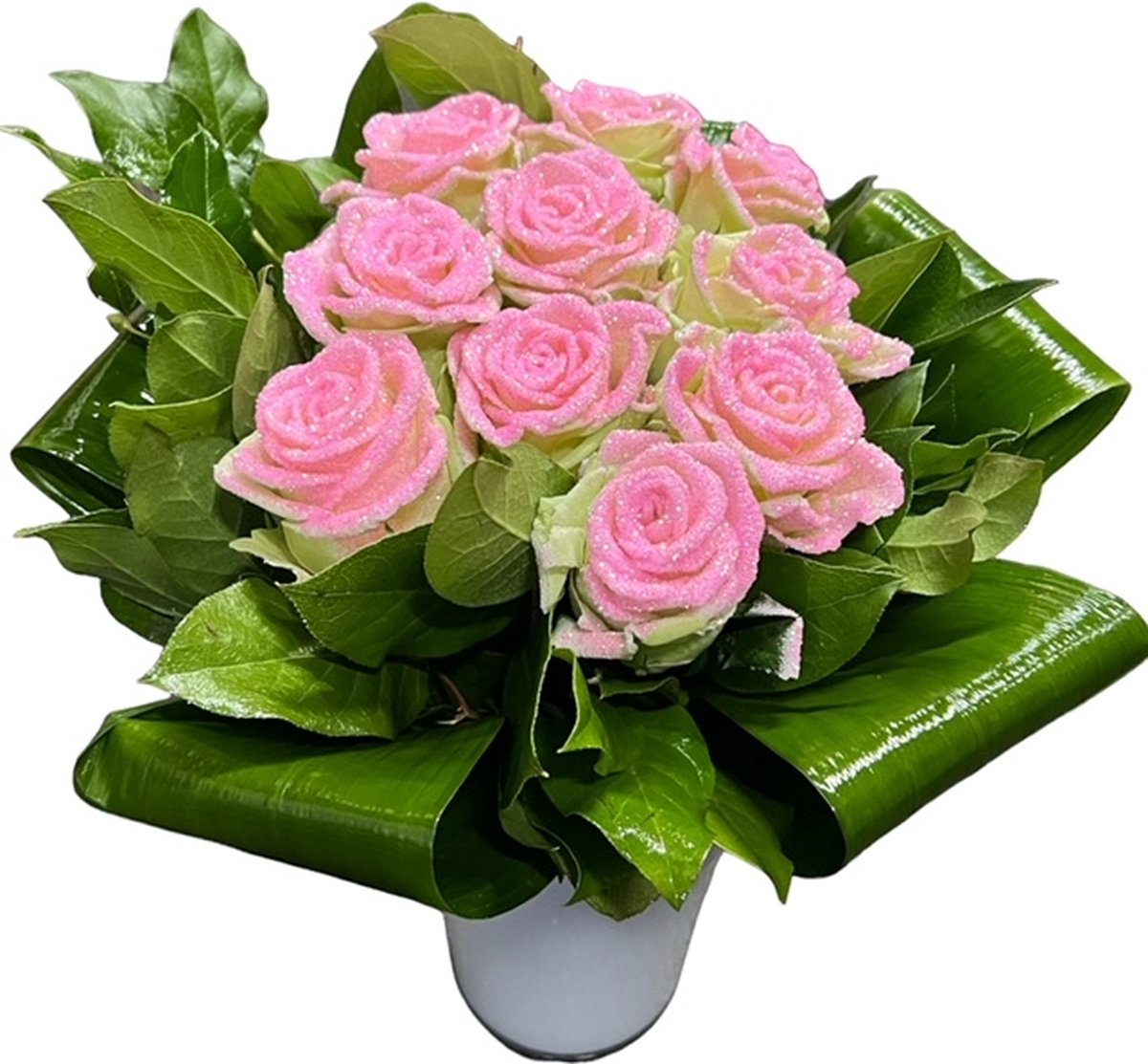 Boeket gemengde rozen (Rood, Wit, Roze) – Bloemenshop Igor