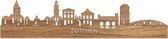 Skyline Zutphen Eikenhout - 100 cm - Woondecoratie - Wanddecoratie - Meer steden beschikbaar - Woonkamer idee - City Art - Steden kunst - Cadeau voor hem - Cadeau voor haar - Jubileum - Trouwerij - WoodWideCities