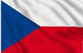 New Age Devi - Originele Tsjechische Vlag - 90x150cm - Sterke Kwaliteit - Incl. Bevestigingsringen - Czech Flag - Met Originele Kleuren - Tsjechië Vlag