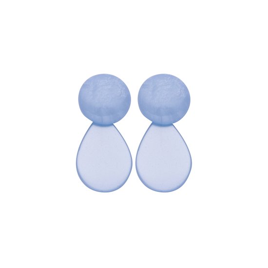 Les Cordes - LOB2 (OB) - Boucles d'oreilles - Blauw - Résine - Bijoux - Femme - Printemps/Été