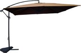 Concept-U - Gedeporteerde parasol 3 x 3 m chocolade SOLENZARA