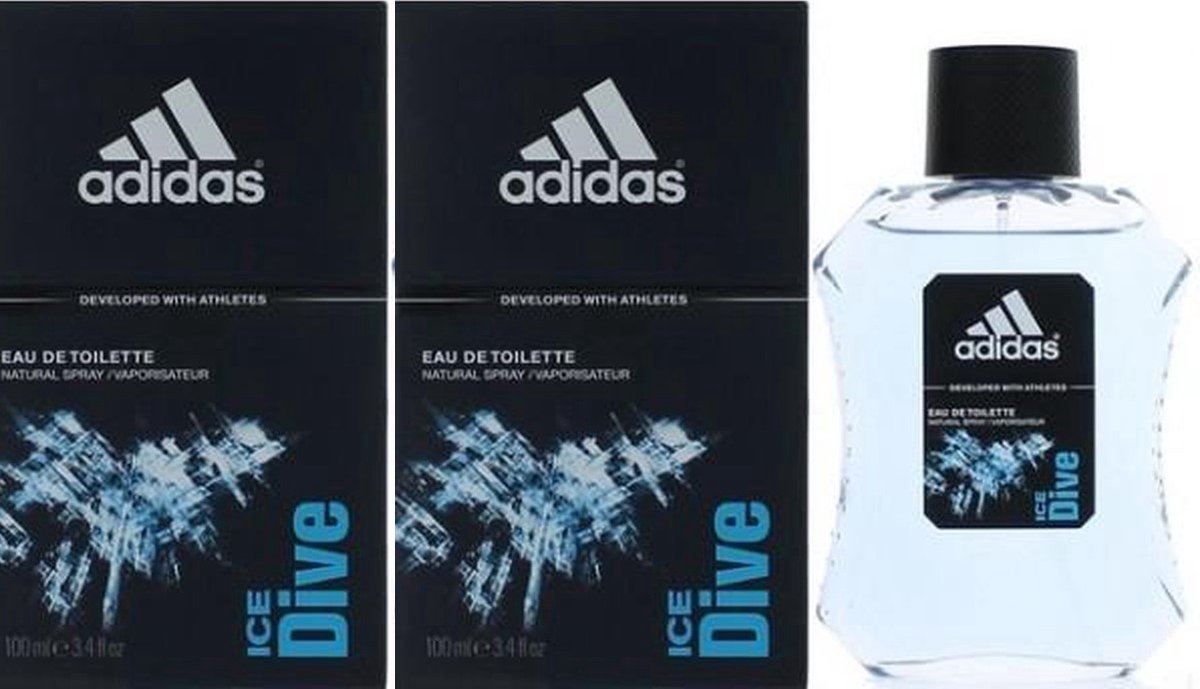 Adidas Ice Dive - Eau de toilette - 2 x 100 ml