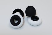 Dr. Deaf PartyPlugs Pro - Festival oordopjes - Earplugs - Zwart Wit - Verkrijgbaar in verschillende kleuren