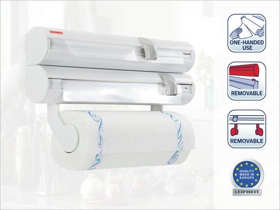 Leifheit Rolly Mobil rollenhouder - Wit - Afneembare bovenste rolhouder ...