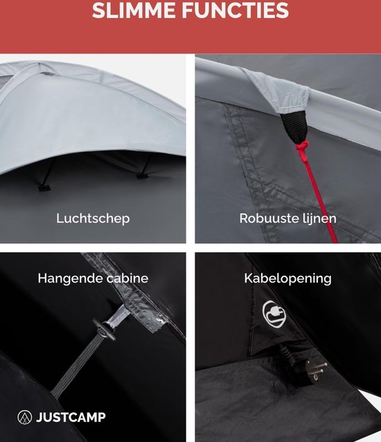 Tente Igloo De Camping 650x240x190 Cm 8 Personnes Bleu - Cdiscount Sport