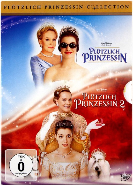 Deel 1 en 2 van de Plötzlich Prinzessin collectie met Julie Andrews en Anne Hathaway
