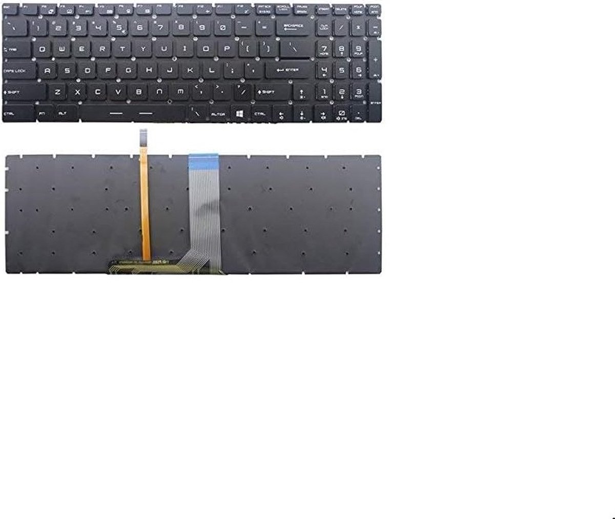 Notebook Toetsenbord met verlichting geschikt voor MSI GS60 / GS70 Series - P/N: V143422AK1