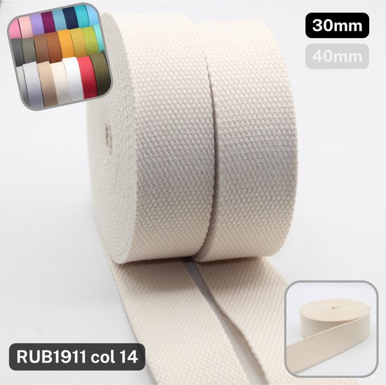 CEINTURE SAC DE 3 MÈTRES EN COTON 3CM