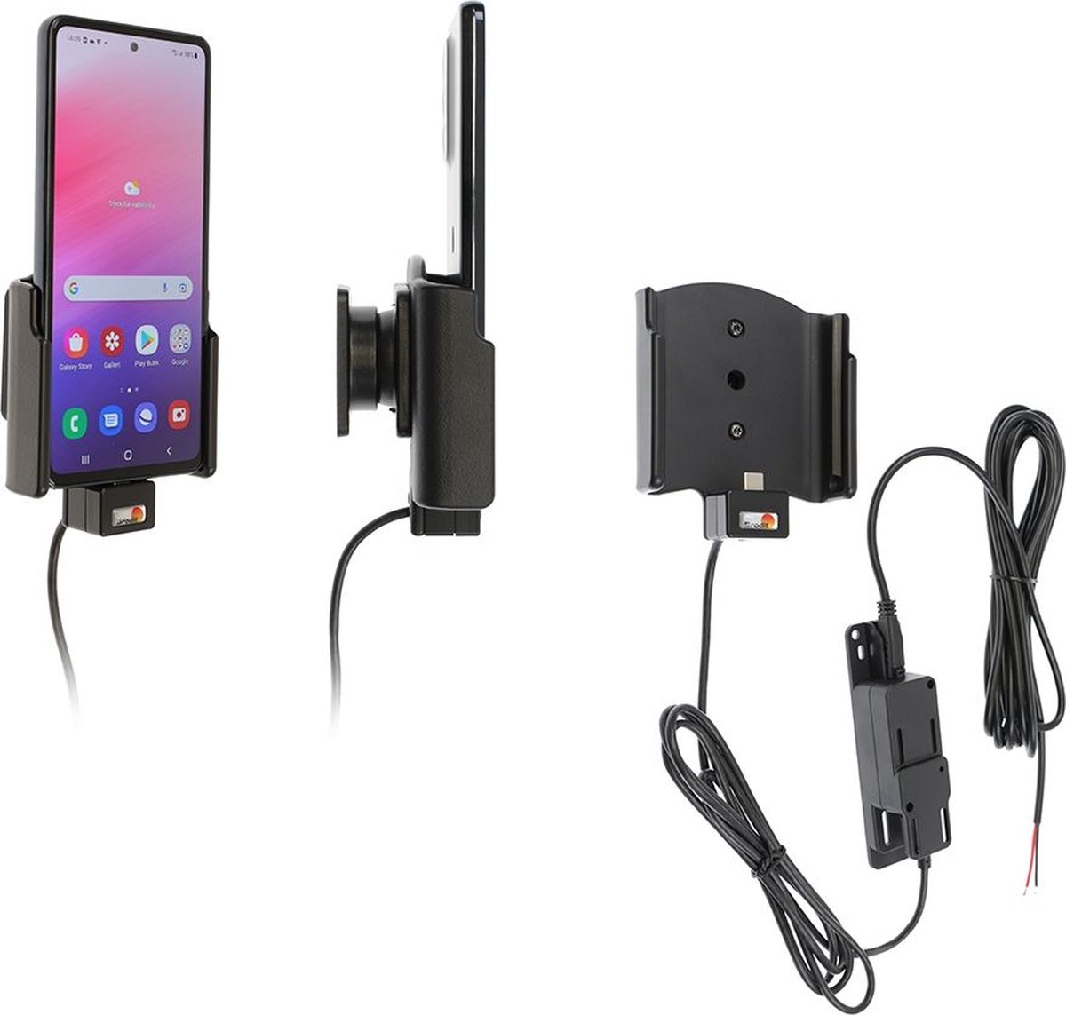 Brodit houder geschikt voor Samsung Galaxy A53 Actieve houder met vaste voeding
