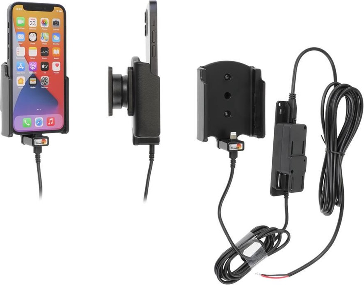 Brodit houder geschikt voor Apple iPhone 12 Mini / Actieve houder met vaste voeding