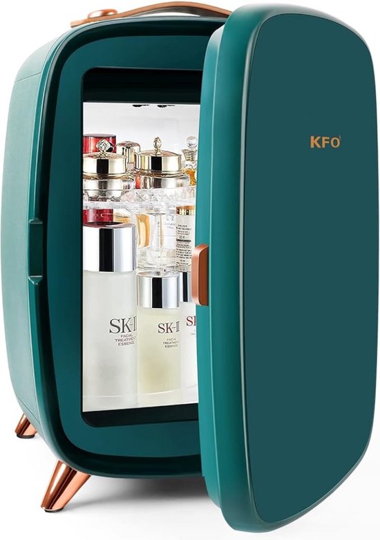 Skincare Beauty Fridge – Mini Koelkast – Minibar – 6 Liter – Slaapkamer – Stijlvol – Mint