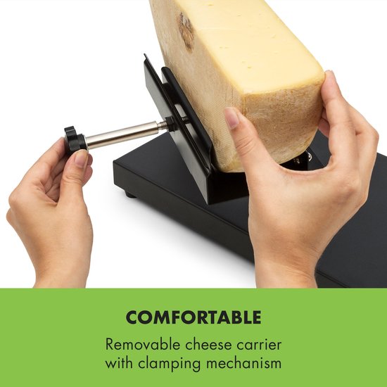 Klarstein Appenzell Peak raclette met grill - 1000W - Thermostaatschakelaar - Zwart — afbeelding 5