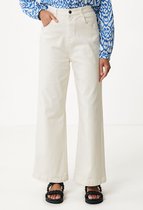 OLIVIA Wide Leg Broek Dames - Off White - Maat M