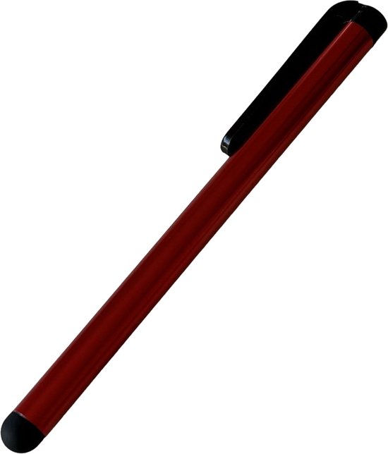 Stylet pour tablette et téléphone / Stylet universel / Stylet tactile robuste / Stylet tactile / Tactile / Stylet pour écran tactile / Rouge