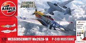 1:72 Airfix 50183 Messerschmitt Me262 & P-51D Mustang Dogfight Double - Gift Set Plastic Modelbouwpakket