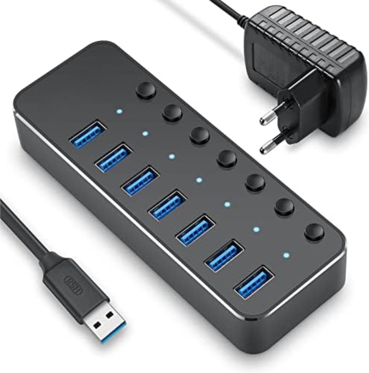 Velox Usb Splitter Voor Laptop - Usb verdeler - Zwart