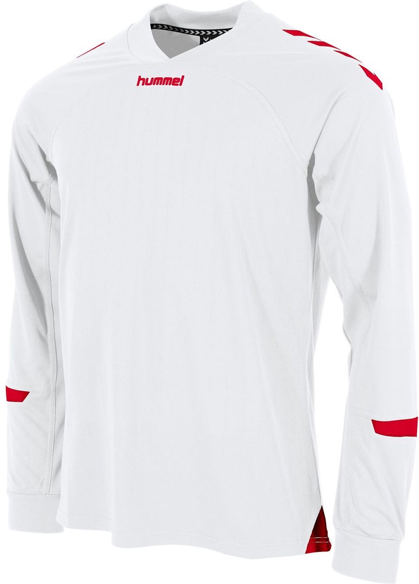 Hummel Fyn Voetbalshirt Lange Mouw Heren - Wit / Rood | Maat: XXL