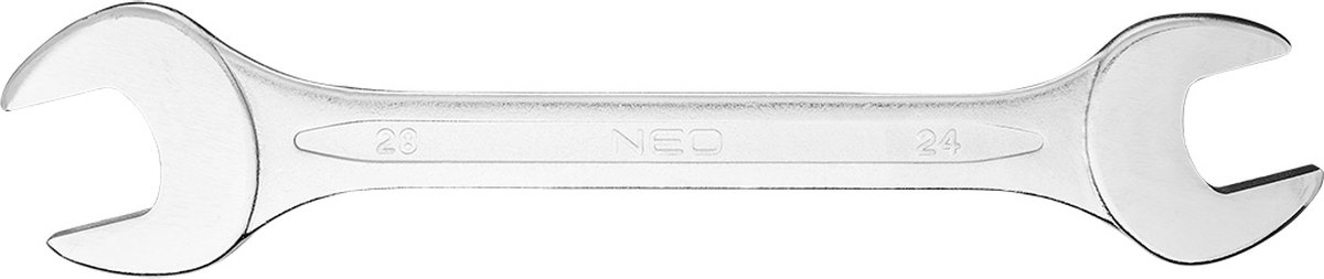 Neo Tools Steek/steeksleutel 25x28mm DIN 3110 CrV Staal TUV M+T