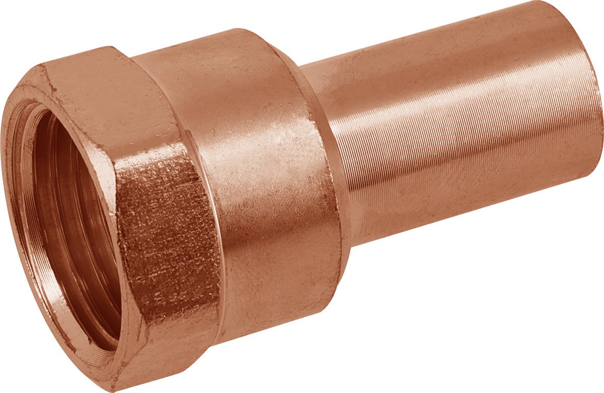Bonfix Pressfitting roodkoper WATER Insteekkoppeling 1-1/2 x �42 - lange binnendraad x insteek