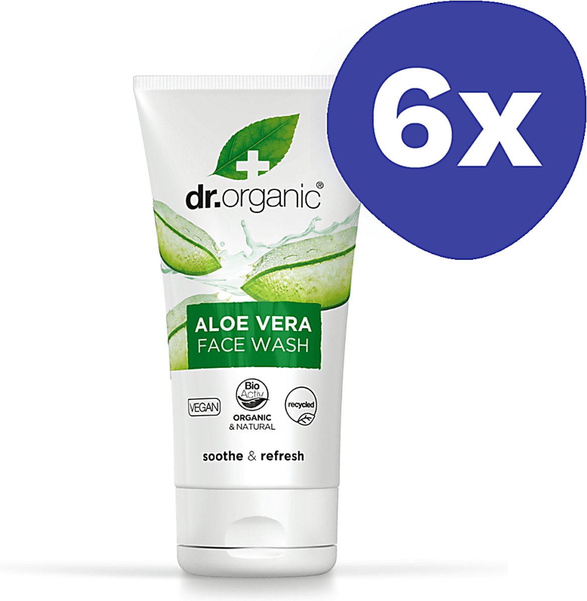 Goedkoopste Dr Organic Aloë Vera Gezichtsreiniger (6x 150ml
