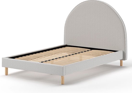 Vipack - Gestoffeerd bed Maeva - 140x200 - Grijs