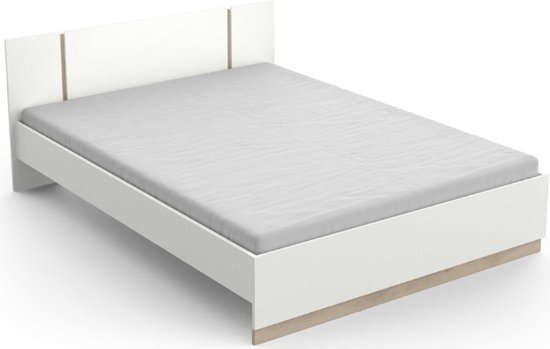 CBA - Bed Waylon 140 x 190 cm - 140x190 - Wit