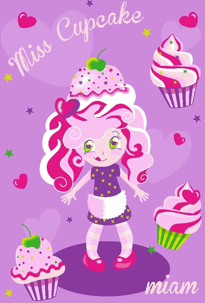 Associated Weavers Vloerkleed Girls Miss Cupcake - 80x120cm