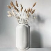Hoge 8 inch witte keramische vazen ​​voor tafeldecoraties in huisdecoratie