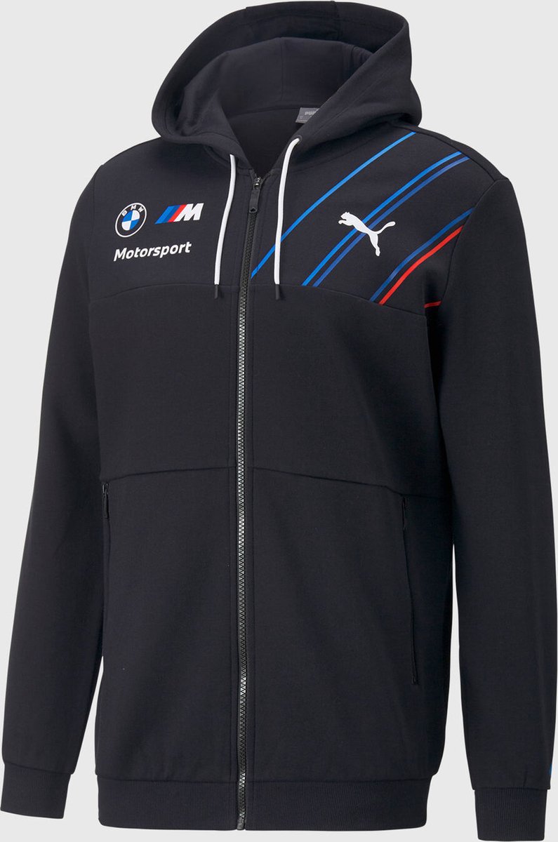 BMW Teamline Hoody met Rits S Motorsport Zwart