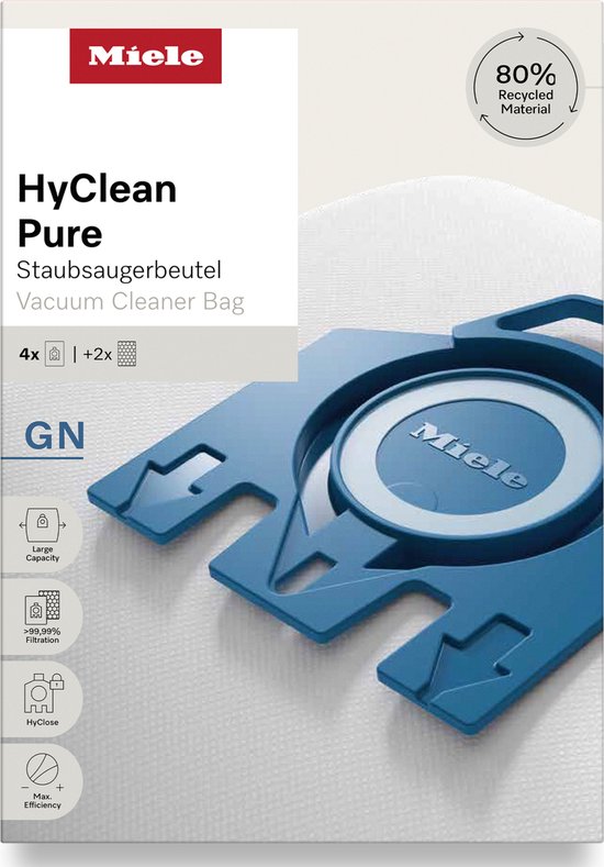 Foto: Miele gn hyclean pure 2 0 stofzuigerzakken 4 stuks