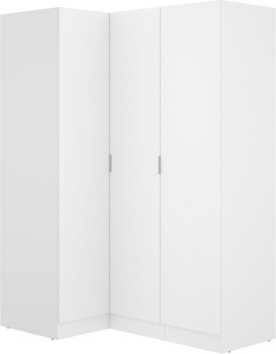 Hoekkast met 3 deuren - L132 cm - Wit - LISTOWEL L 132 cm x H 184 cm x D 92 cm