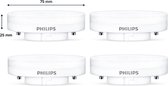 4 stuks Philips LED GX53 5.5W 500lm 2700K Mat Niet-Dimbaar