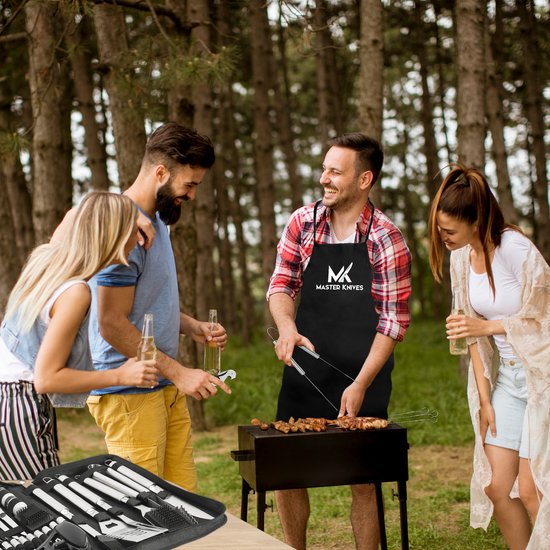 Master Knives 42 pièces - Accessoires BBQ – Outils BBQ – Set BBQ – Acier inoxydable