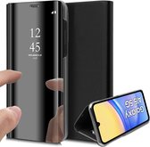 Hoesje geschikt voor Samsung Galaxy A15 - Spiegel Book Case Zwart