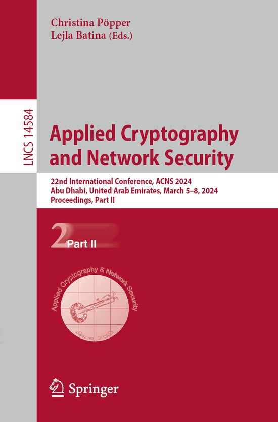 Lecture Notes in Computer Science14584- Applied Cryptography ... - cover