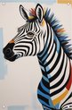 Zebra tuinposter