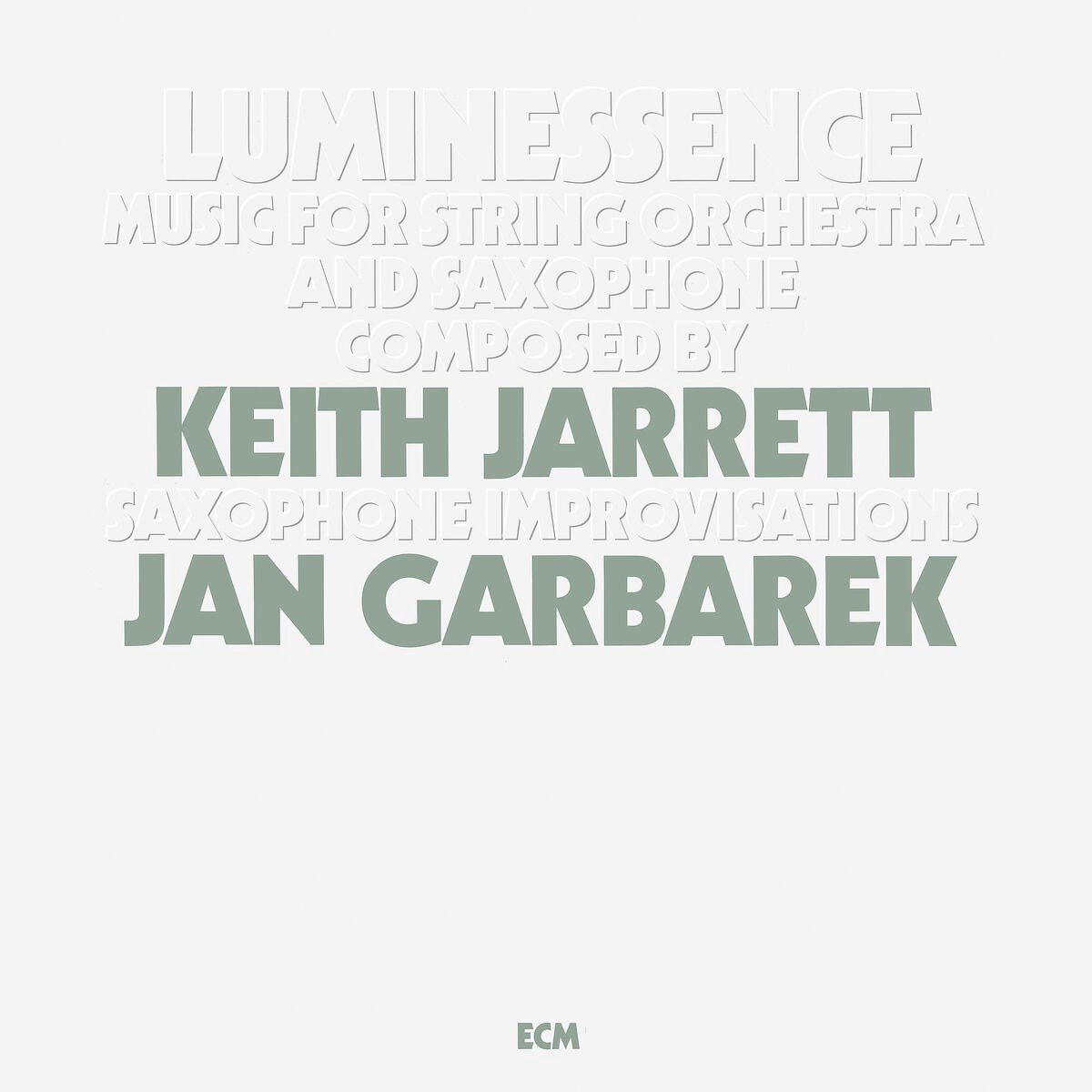 Keith Jarrett & Jan Garbarek - Luminessence (LP) (Remastered)