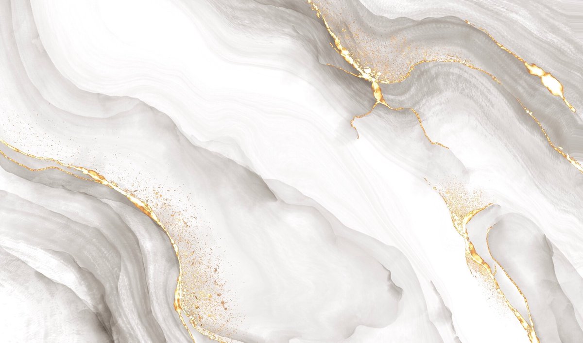 Placemat Vinyl | White sparkling marble | 4 Stuks | Onze materialen zijn PVC vrij en hygienisch