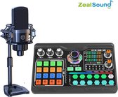 Zealsound Microfoon - Usb Microfoon - voor PC - Smartphone - Laptop - Computer - Vlog - opnemen - Live Streaming
