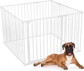 Safetots hondenspeelpen Assortiment, Wit, 105cm x 105cm (10 opties beschikbaar), huisdierren voor huisdieren, honden en puppy's, hondenbox geschikt voor gebruik binnen en buiten, Puppyren, eenvoudige installatie