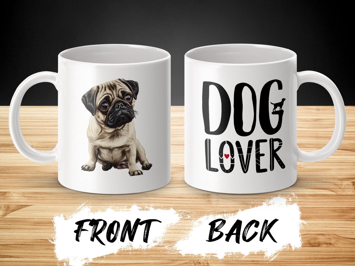 Mok Pug dog hond/ dog lover